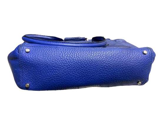 Blue Leather Handbag image number 5