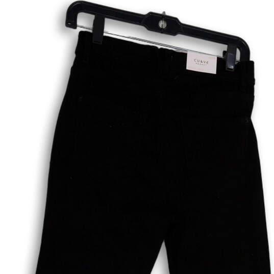 NWT Womens Black Denim Dark Wash Stretch Slim Fit Skinny Jeans Size 6/28 image number 4