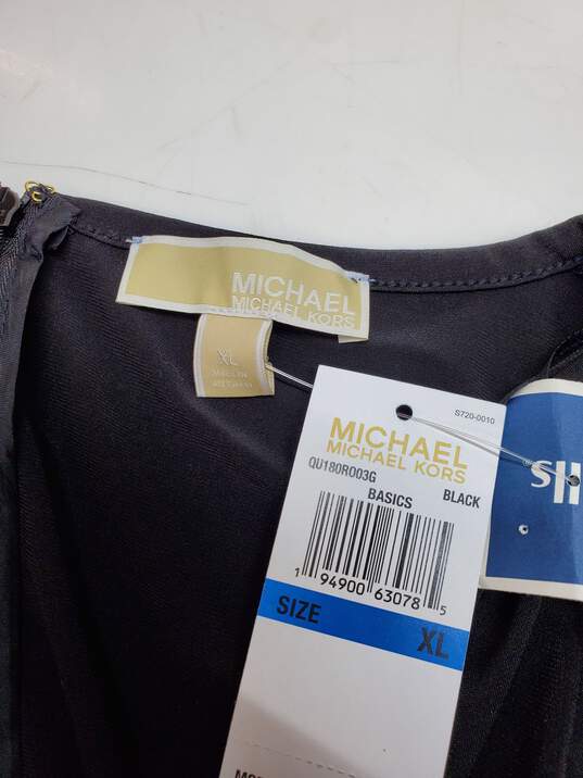 Michael Kors Black Sleeveless Jumpsuit Women's Size XL NWT image number 2