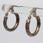 Bundle Of 3 Sterling Silver Hoop Earrings - 6.8g image number 4