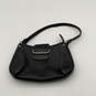Womens Black Leather Inner Zip Pocket Single Strap Buckle Shoulder Bag image number 1