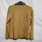 NWT Jones New York Camel Color Leather Collar Cardigan Sweater Jacket Size M image number 1