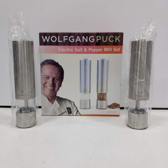 Wolfgang Puck Salt & Pepper Electric Mill Set - NIB image number 1
