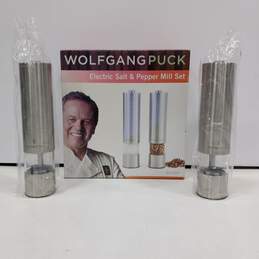Wolfgang Puck Salt & Pepper Electric Mill Set - NIB