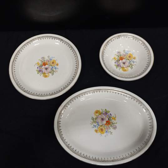 3 piece Edwin M. Knowles China set image number 1