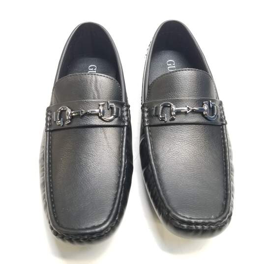 Guess Black Faux Leather Loafers Men US 11 image number 5