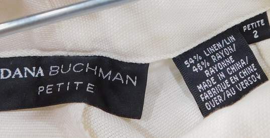 White  Dana Buchman Low Rise Capris Size 2 Petite image number 3