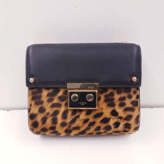 Luana Italy Marella Mini Shoulder Bag Leopard Print image number 1