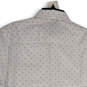 NWT Mens White Navy Printed Short Sleeve Pocket Button-Up Shirt Size Medium image number 4