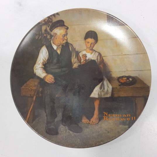 3pc. Set of Knowles Norman Rockwell Plates image number 4