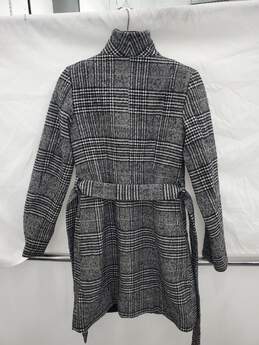Women Tahari TWO-TONE CAPE-EFFECT WOOL COAT Size-XS used alternative image