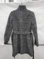 Women Tahari TWO-TONE CAPE-EFFECT WOOL COAT Size-XS used image number 2