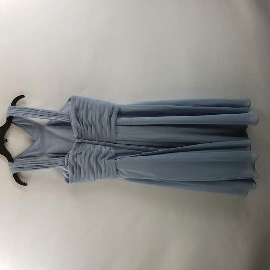 Azazie Women Blue Midi Dress A10 image number 2
