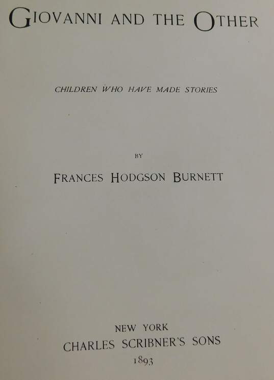 1893 Edition of Giovanni and the Other by Francis Hodges Burnett image number 6