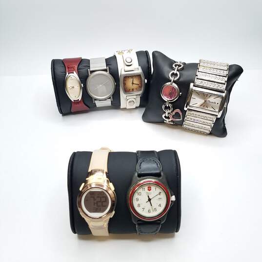 Retro Wenger Swiss, Fossil, Guess, Skagen, Plus Brands Ladies Stainless Steel Quartz Watch Collection image number 1