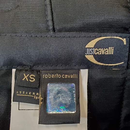 Roberto Cavalli Women Black Leather Jacket XS image number 3