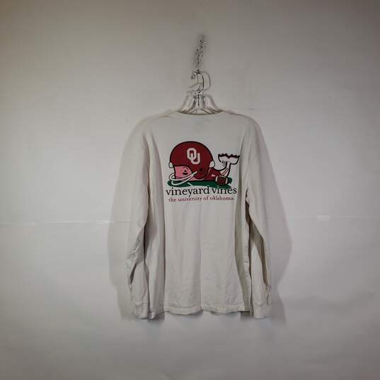 Mens The University Of Oklahoma Long Sleeve Pullover T-Shirt Size XL image number 2