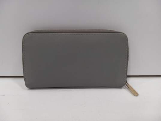 Michael Kors Grey Leather Zip-Up Wallet and Card Holder image number 2