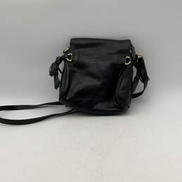 Dooney & Bourke Womens Black Leather Tassel Adjustable Strap Crossbody Bag Purse alternative image