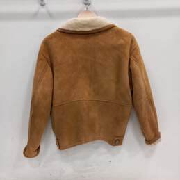 Overland Sheepskin Co. Leather Faux Fur Fur Lined Jacket Size XS alternative image
