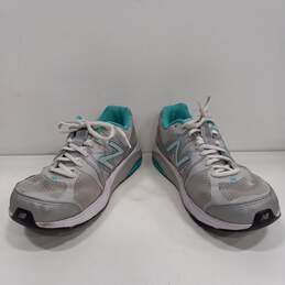 Womens W1540SG2 Gray Lace Up Low Top Flat Activewear Running Shoes Size 12