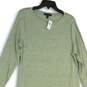 NWT Womens Mint Luxespun Long Sleeve Side Ruched Slit Sweater Dress Size L image number 3