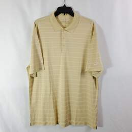 Nike Golf Men Yellow Stripe S/S Polo Shirt NWT sz XL