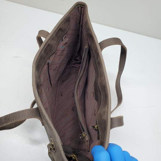 Montana West Brown Leather Shoulder Bag image number 3