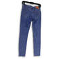Womens Blue Distressed Medium Wash Pockets Denim Skinny Leg Jeans Size 27 image number 2