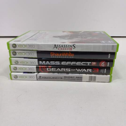 Bundle of 5 Assorted Microsoft Xbox 360 Video Game image number 1