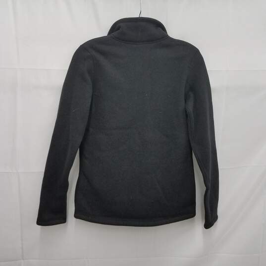 The North Face WM's Charcoal Grey Polyester Fleece Full Zipper Sweat Coat Size XS image number 2