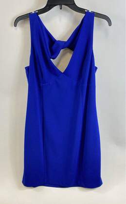 Vince Camuto Womens Royal Blue Sleeveless V-Neck Pullover Mini Dress Size Large