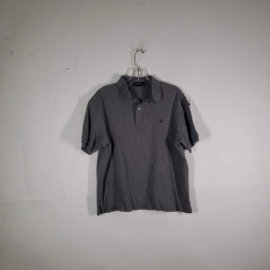 Mens Cotton Regular Fit Short Sleeve Collared Polo Shirt Size Medium image number 1
