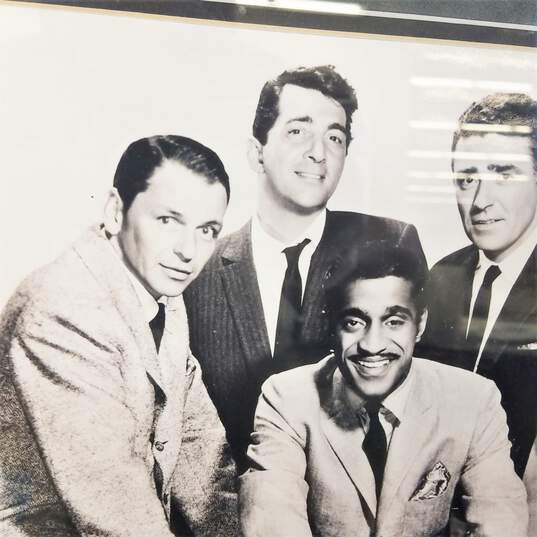 Signed, Framed & Matted Photo of The Rat Pack - Sinatra, Davis. Martin, Lawford, Bishop image number 9