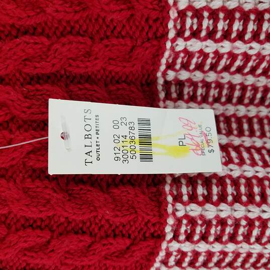 Talbots Women Sweater Red L image number 4