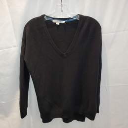 Boden Lightweight Long Sleeve Black Pullover V-Neck Sweater Women's Size M