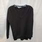 Boden Lightweight Long Sleeve Black Pullover V-Neck Sweater Women's Size M image number 1