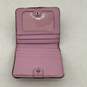 Coach Womens Pink Silver Inner Various Credit Card Slot Snap Bi Fold Wallet image number 5