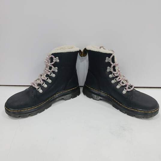 Dr. Martens Women's COMBS W Black Leather Lined Lace-Up Boots Size 9 image number 2