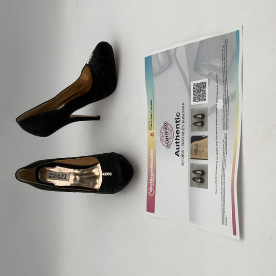 Authentic Womens Ophelia Black Close Toe Stiletto Pump Heels Size 6.5 M image number 1
