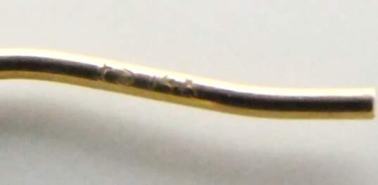 14k Yellow Gold Twisted Rope Hoop Earrings 0.9g image number 4