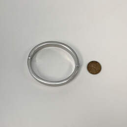 Designer J. Crew Silver-Tone Nickel-Free Classic Hinged Bangle Bracelet alternative image