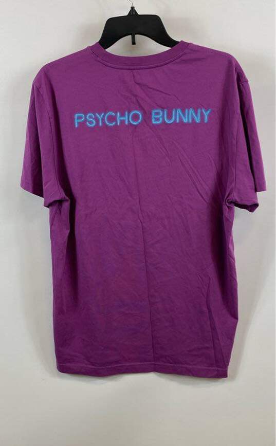 Psycho Bunny Women's Purple Graphic T-Shirt- Sz 6 image number 2
