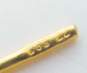 14K Gold Garnet Pearl Lever Back & Ball Bead Threader Earrings 3.3g image number 4