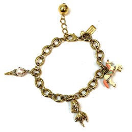Designer Kate Spade Gold-Tone Carnival Nights Unicorn Clasp Charm Bracelet alternative image