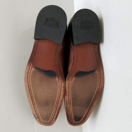 MENS FLORSHEIM SHOE COMPANY BROWN LEATHER DRESS SHOES image number 5