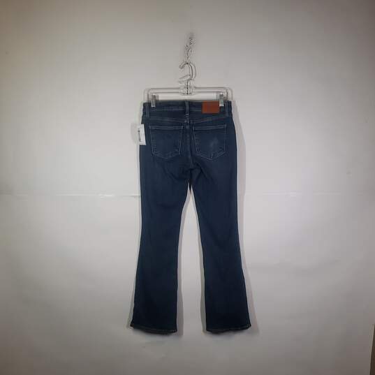 Womens Medium Wash Regular Fit Denim Bootcut Leg Jeans Size 6/28 image number 2