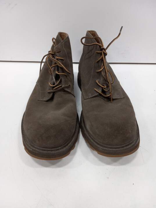 Sorel Men's Chukka Brown Leather Waterproof Shoes image number 2