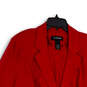 Womens Red Notch Lapel Pockets Single Breasted Two Button Blazer Sz 22/24W image number 3