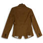 Womens Brown Long Sleeve Notch Lapel Single Breasted One Button Blazer Sz 2 image number 2